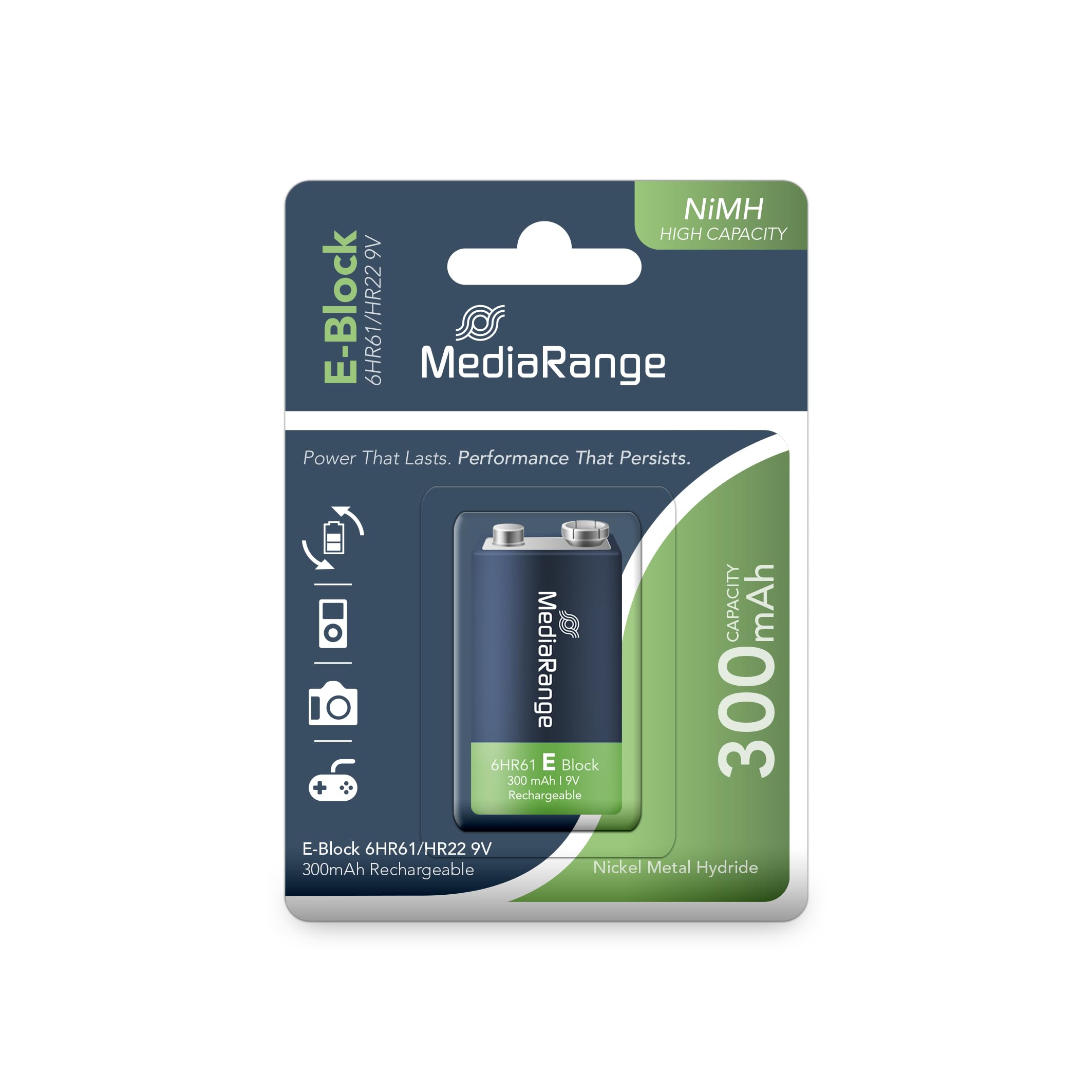 Mediarange High Capacity Rechargeable Lithium Ion Batteries