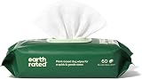 Earth Rated Pet Wipes Unscented 60 Count for Dogs Cats Hypoallergenic