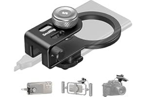 SMALLRIG SSD Holder 2-in-1 SSD Mount Bracket for MagSafe with Cold Shoe Cable Clamp, Compatible with 0.3-0.6in Thick SSDs for