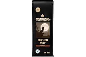 Muskoka Roastery Coffee, Howling Wolf, Medium Dark Roast, Whole Bean Coffee, 454g