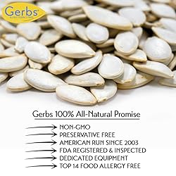 Jumbo Raw Pumpkin Seeds in Shell by Gerbs - 4 LBS