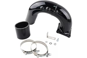 ZANILIA High Flow Intake 3" Elbow Tube Fits 2003 2004 2005 2006 2007 Dodge Ram 2500 3500 5.9L Cummins Diesel Black