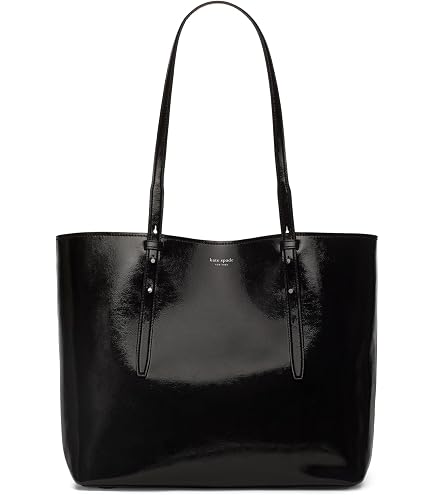 kate spade new york Deco Pebbled Leather Crossbody Tote, Black