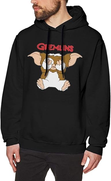 WNN Gremlins Gizmo Fashion Men's Hat and Pocketless Sweater Black at Amazon Menâs Clothing store