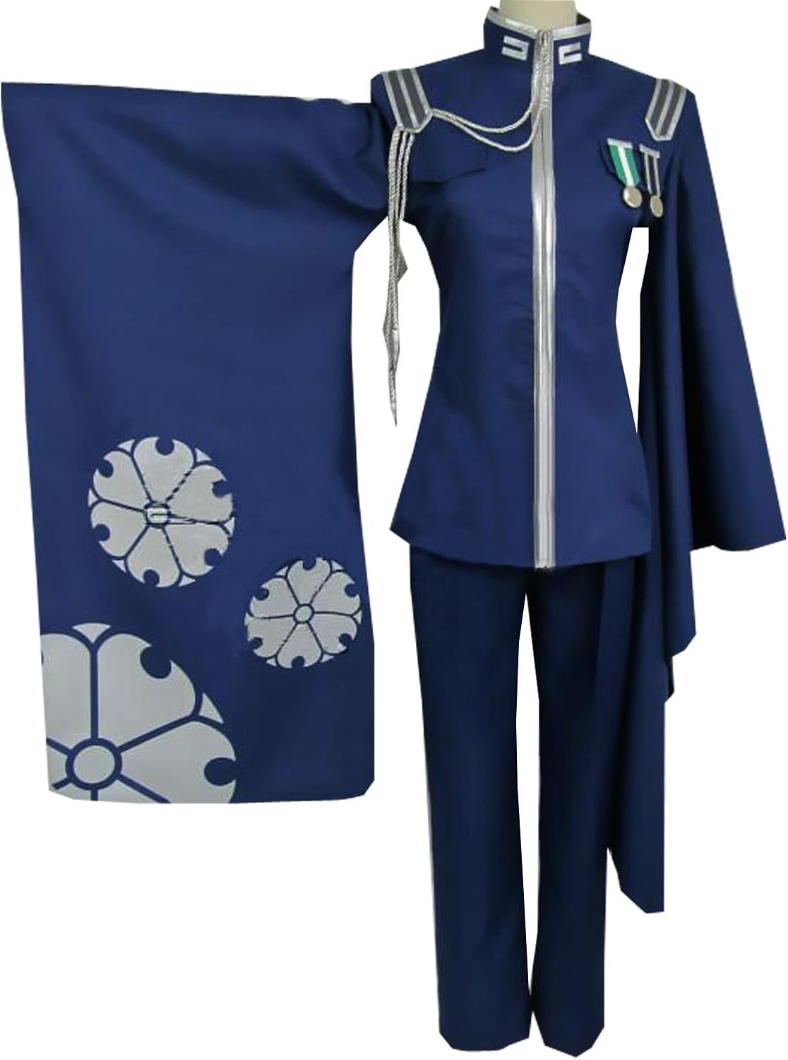 Amazon Com Myyh Anime Kaito Senbonzakura Cosplay Costume Military Uniform Kimono With Hat Clothing