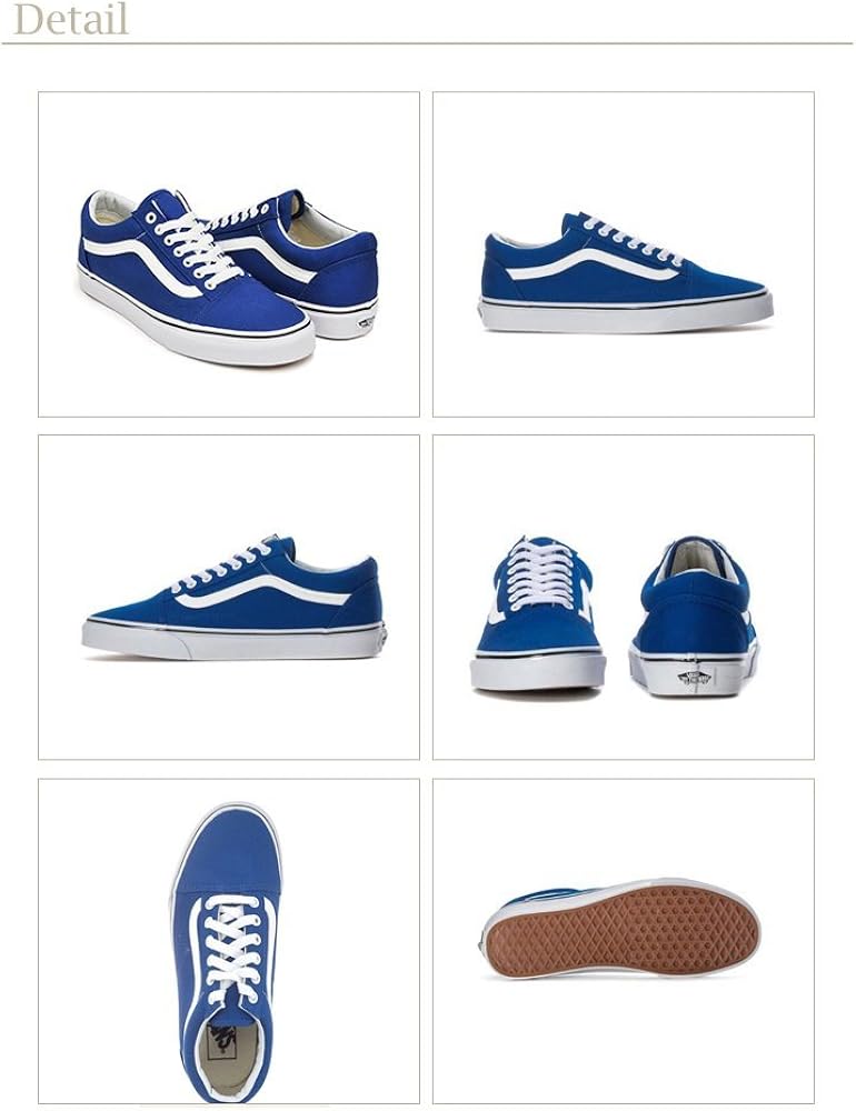 Amazon Vans バンズ Old Skool オールドスクール キャンバススニーカー Blue ブルー 青色 靴 シューズ メンズ レディース Us9 0 約27 0 並行輸入品 Vans バンズ スニーカー