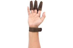 Valhalla Gear, Archery Shooting Glove, Hand Guard, Recurve Bow, Finger Protector, Shooting Targeting, Cosplay, Full Grain Leather, Handmade Archer Accessories, Bourbon Brown
