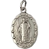 I G J Saint Patrick Medal - Oval Shape - Patron Saint of Ireland -100% Made in Italy
