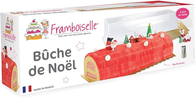 Tronchetto Di Natale Prezzo.Framboiselle 9070 Kit Tradizionale Completo Con Ricetta Per Realizzare Un Tronchetto Di Natale Amazon It Casa E Cucina
