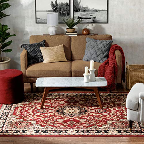 Well Woven Persa Nima Traditional Medallion Persian Red 3'11" X 5'3