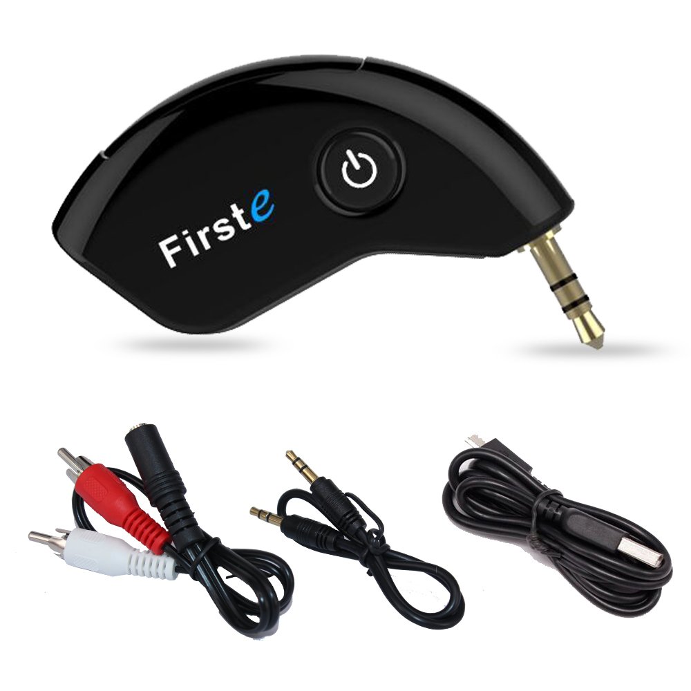 Bluetooth Transmitter, FirstE Portable Wireless Audio Adapter Connected