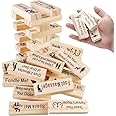 Super Naughty Block Tower Games,Sex Blocks Games Valentine Tumbling Tower Stacking Blocks Game, Couple Activities & Date Night Ideas, Wooden Naughty Date Night Ideas for Adults Night Party Game Gift