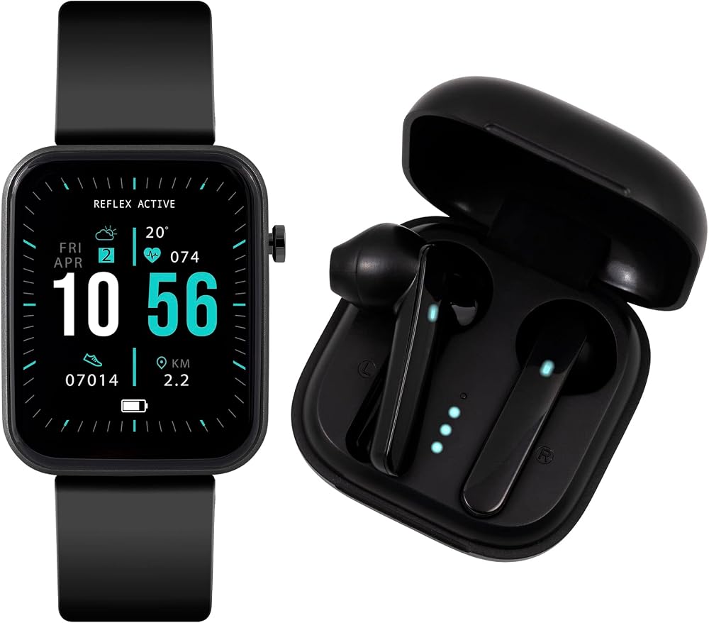 Reflex Active Series 13 Smart Watch & True Wireless Earbuds - Heart Rate, 7 Day