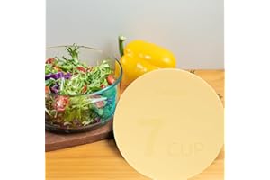 1 Pcs 7 Cup Pastel Yellow Silicone Bowl Lid fit Pyrex and Anchor Hocking Glass Bowls 7402-PC 7Cup, 7.28in diameter Lid(Pastel