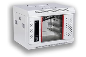 Kenuco SOHO Mini 10'' Rack for 10'' Patch Panels, Shelves, SOHO Active Components | Fan Not included | NOT for 19'' RACK (White-4U)