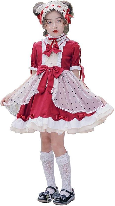 Amazon Co Jp 子供 大人 ロリータ キッズ洋服ドレス お姫様ワンピース ゴスロリ レディース ロリータ 姫 ロリィタ 袖丈選べる2type 1 半袖 子供 ホビー