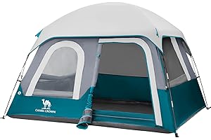 CAMEL CROWN 4/6 Person Tent Waterproof Lightweight Portable Backpacking Tent for Outdoor Camping Hiking