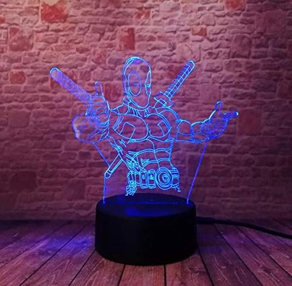 Illusion Lights Night Lights Super Hero Man Figure Attack Spider Man Luces 3d 7 Colores Led Gradient Night Lights Ninos Lampara Sleeping Creative Holiday Gifts E Anime Amazon Es Iluminacion