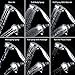 CLOFY Shower Head, 30-Setting High Pressure Handheld Shower Head With Hose And Holder, Handheld-Shower Combo Chrome Shower Faucet