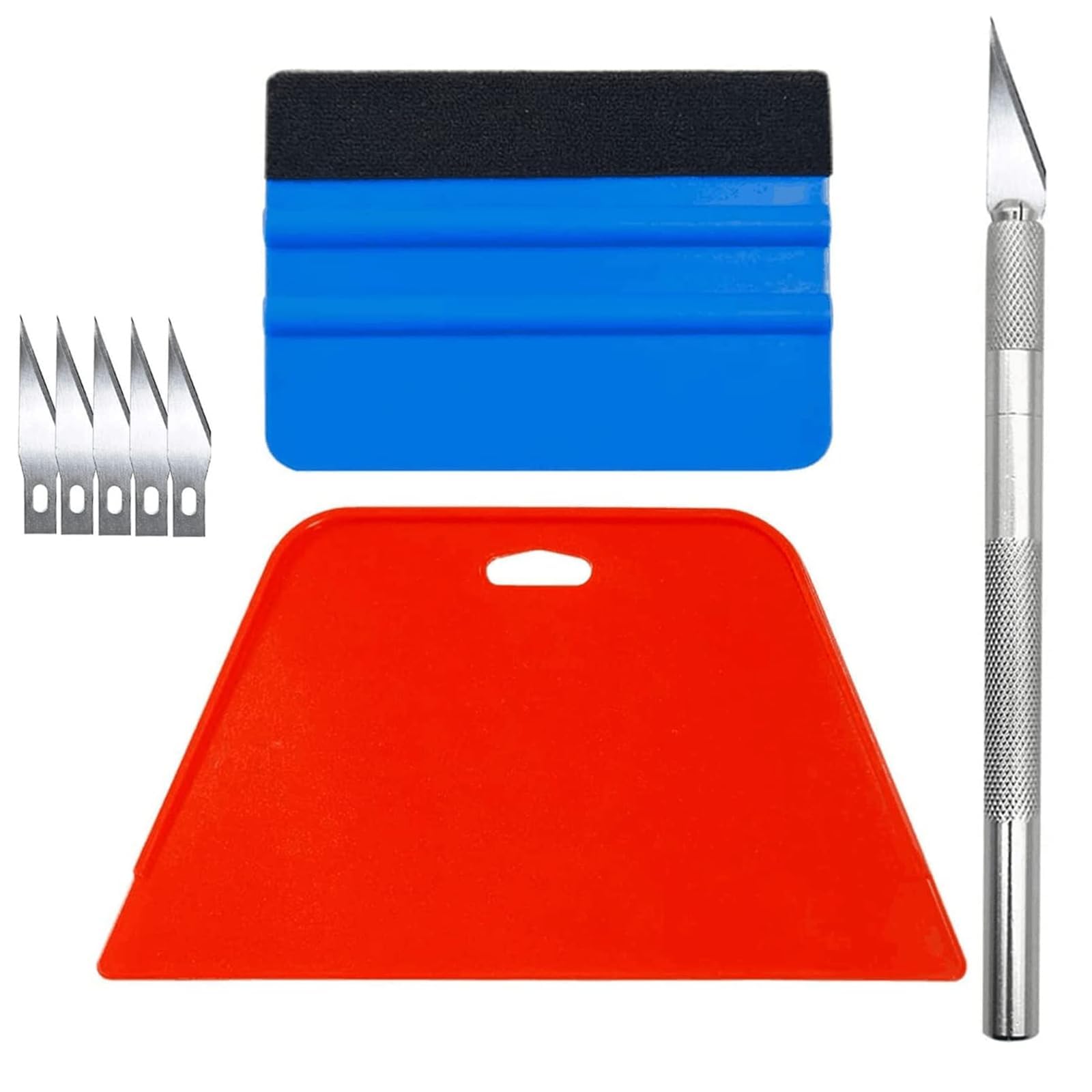 8 Pcs Vinyl Wrap Tools Kit, Wallpaper Smoother Tool for Peel and Stick Wallpaper, Wallpaper Tools for Vinyl Wrap, Including Scutter, Replace The Blade and Smoother, Car Wrapping and Contact Paper