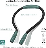 Luxjet 3 Color Neck Reading Light USB Rechargeable for Knitting Crochet Dark view 7