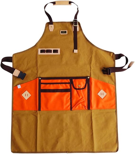 Amazon Co Jp アッソブ キャンバスエプロン キャメル As2ov Canvas Apron 服 ファッション小物