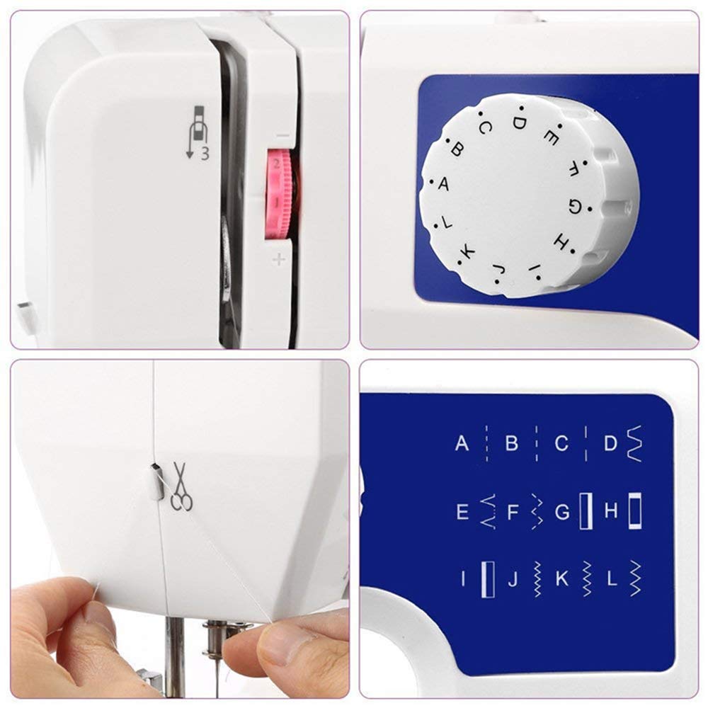 残りわずか 電動ミシン 裾上げ 電動 チェーンステッチ カバーステッチ ロックミシン ハンドメイド 職業用 手作り ラビング 簡単操作 機能充実 子供用 厚物縫い 小型 コンピュータミシン コンパクトミシン 家庭用ミシン 電動ミシン Momakq 入学 B07jmsj13g 初心者 別