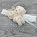 Ivory vintage baby flower headband
