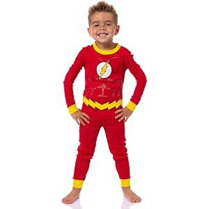 DC Comics Pajamas Toddler Boy's Superhero Tight Fit Sleep Pajama Set