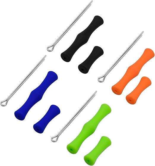 Almencla Protège-Doigts en Silicone pour Tir à l'Arc Équipement de Chasse Noir