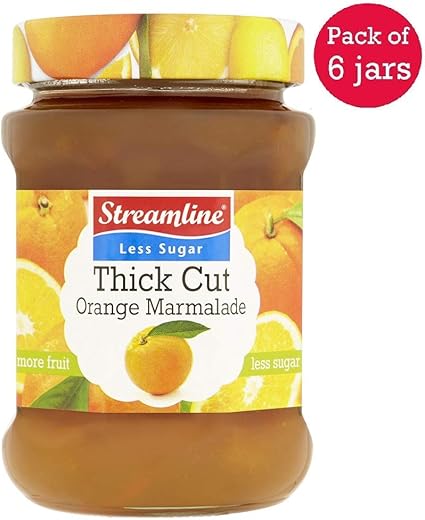 Streamline Less Sugar Strawberry Jam 340g PACK OF 2 | UK