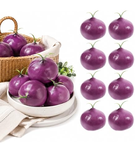 Amazon.com: Milisten 8Pcs Artificial Red Onions for Display, 3.14