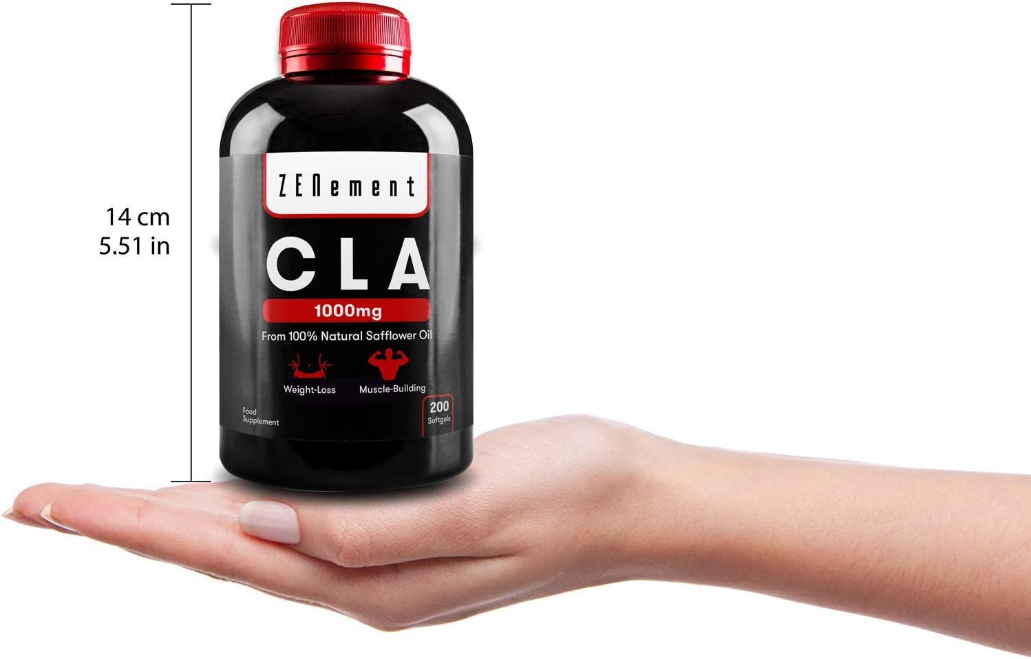 CLA Conjugated Linoleic Acid 3000 mg per Dose, 200 Easy‑Absorb Softgel Capsules from Safflower Oil 80 % (2‑Month Supply) - Image 5