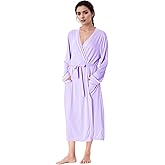 Catalonia Lightweight Ladies Bathrobe, Long Summer Robe with Pockets,Soft Summer Robes for Women, Kimono Gift for Her