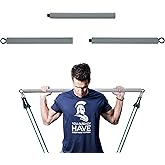 SECOPIN Resistance Band Bar, Body Workout, Portable Pilates Bar, Home Gym Training Equipment, 26 or 39 Inches