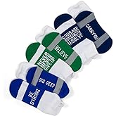 ChalkTalkSPORTS Your Inspirational Message Athletic 3-Pair Multicolored Sock Set | Various Occasions