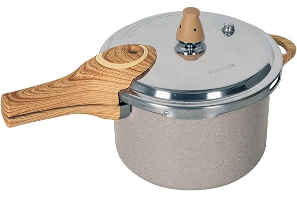 Panela de Pressão Brinox 4,2L Antiaderente Ceramic Life Pressure com Fundo de Indução Areia