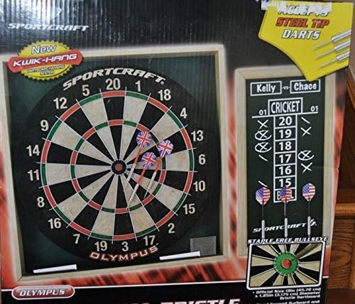 Traditional Bristle Dartboard and Scoreboard