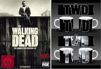 The Walking Dead Staffel 1-6 Blu-ray Box (1+2+3+4+5+6) Uncut + Tasse/Kaffebecher