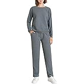Weintee Women's Petite Sweatsuits 2 Piece Set Sweatpants and Sweatshirt Jogging Suits