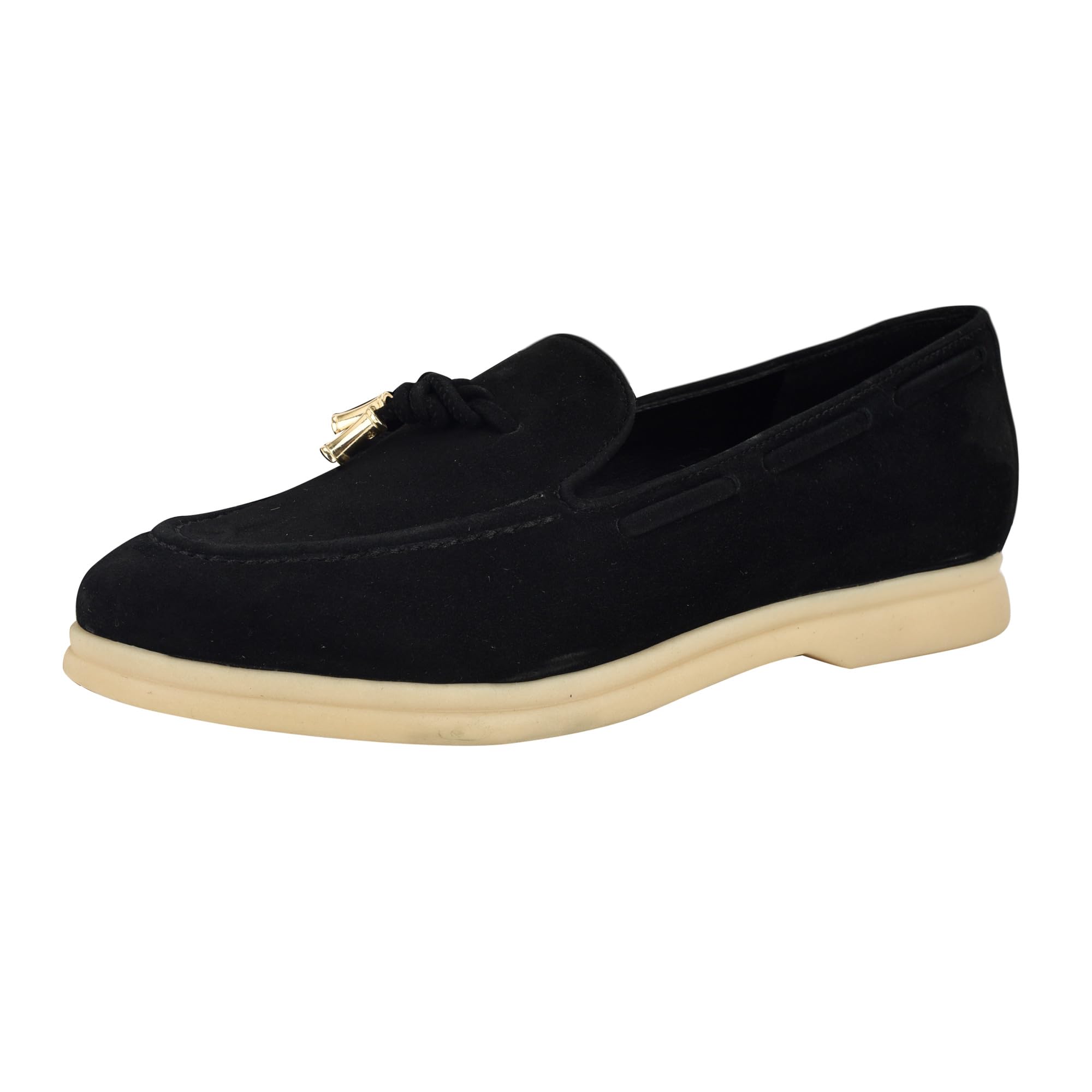 Guess Women’s Aryana Loafer, Black Suede 001, 6.5