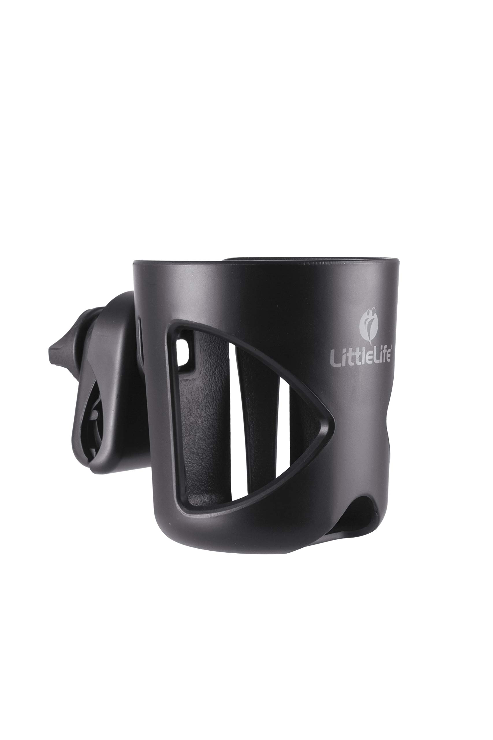 LittleLife Buggy And Pushchair Universal Cup Holder Adjustable Bottle Organiser for Stroller, Drink and Coffee Cup Holder, Black