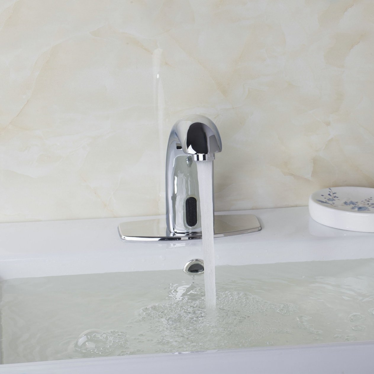 Koko Brand New Waterfall Chrome Touch Free Automatic Sensor Tap Sink