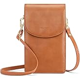 nuoku Crossbody Phone Bag for Women, Mini Crossbody Purse, Small Phone Wallet Crossbody with Removable Card Holder