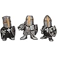 Design Toscano Wee Medieval Crusader Knights of The Gothic Realm Statue Set of Three