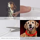 woeita LED Dog Collar Glow Light USB Rechargeable Red - Cut to Fit view 3