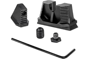 ZZHUNUNT Co-Witness/Suppressor Height red dot Sight Optic Front & Rear Iron Sights for Glock Standard Frames:17/17L/19/22/23/24/25/26/27/28/31/32/33/34/35/37/38/39