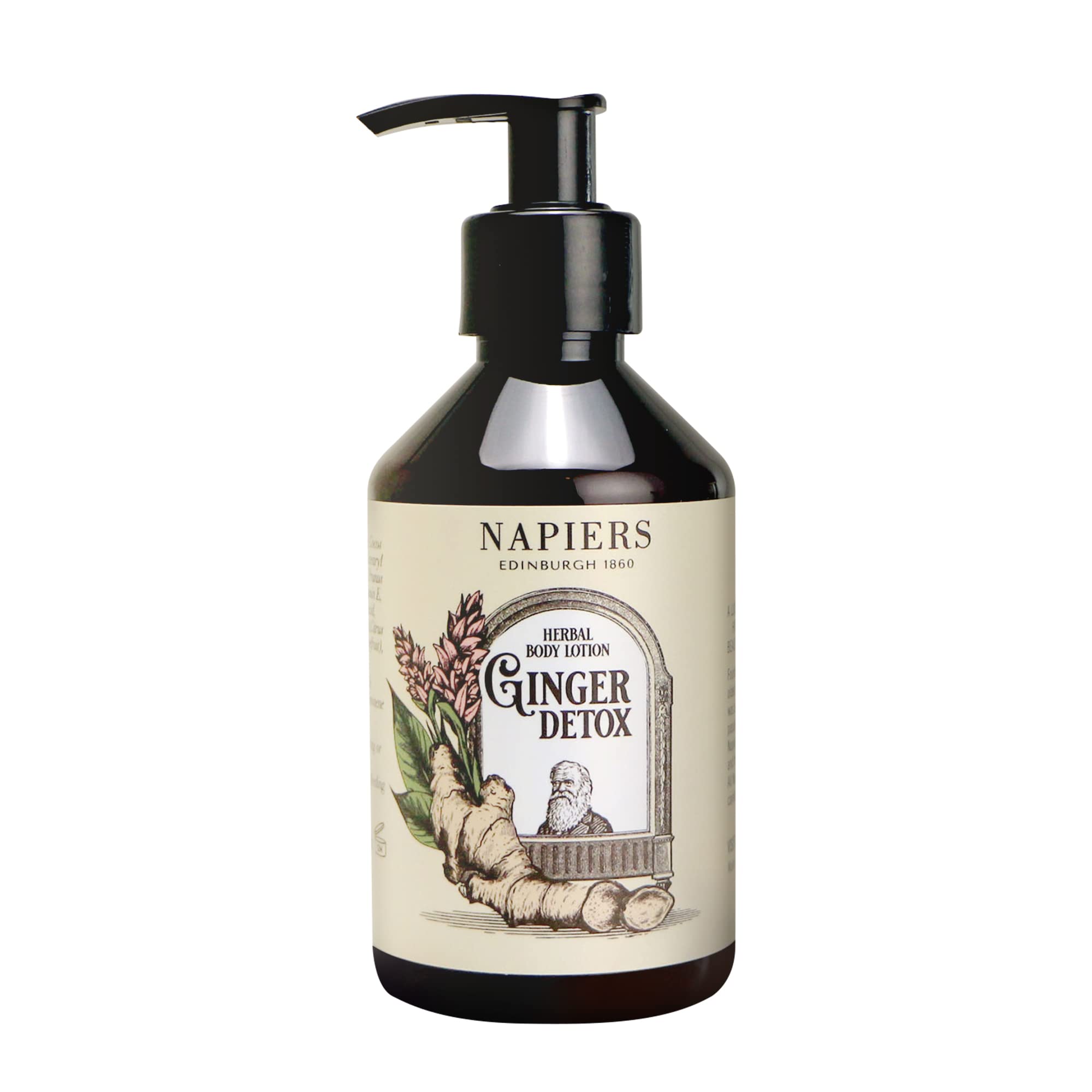 Napiers Dry Skin Body Lotion with Ginger Detox | Natural Herbal Moisturiser for Dry Skin - 250ML