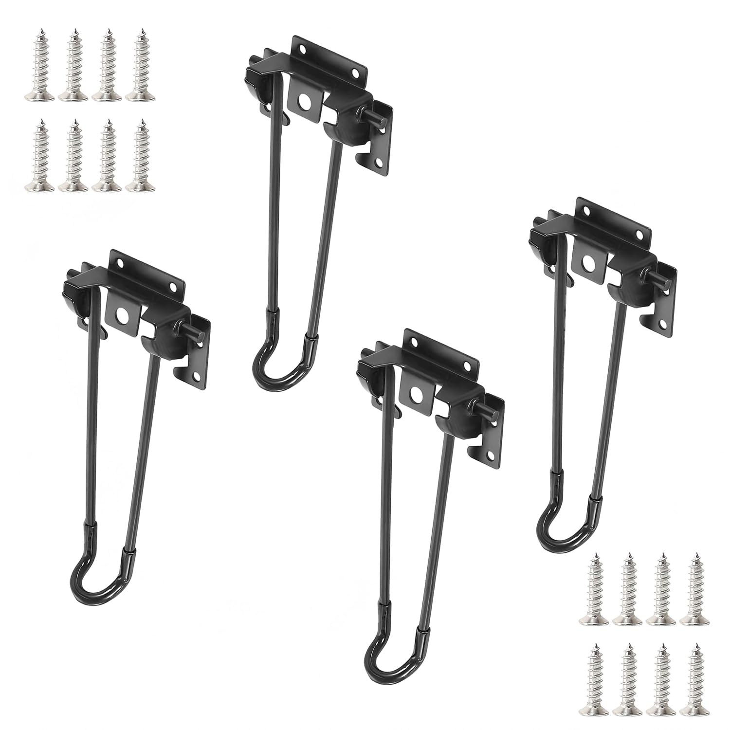 Qrity 20cm Foldable Hairpin Table Legs for DIY Folding Camping Table, Folding Coffee Table Leg Laptop Table