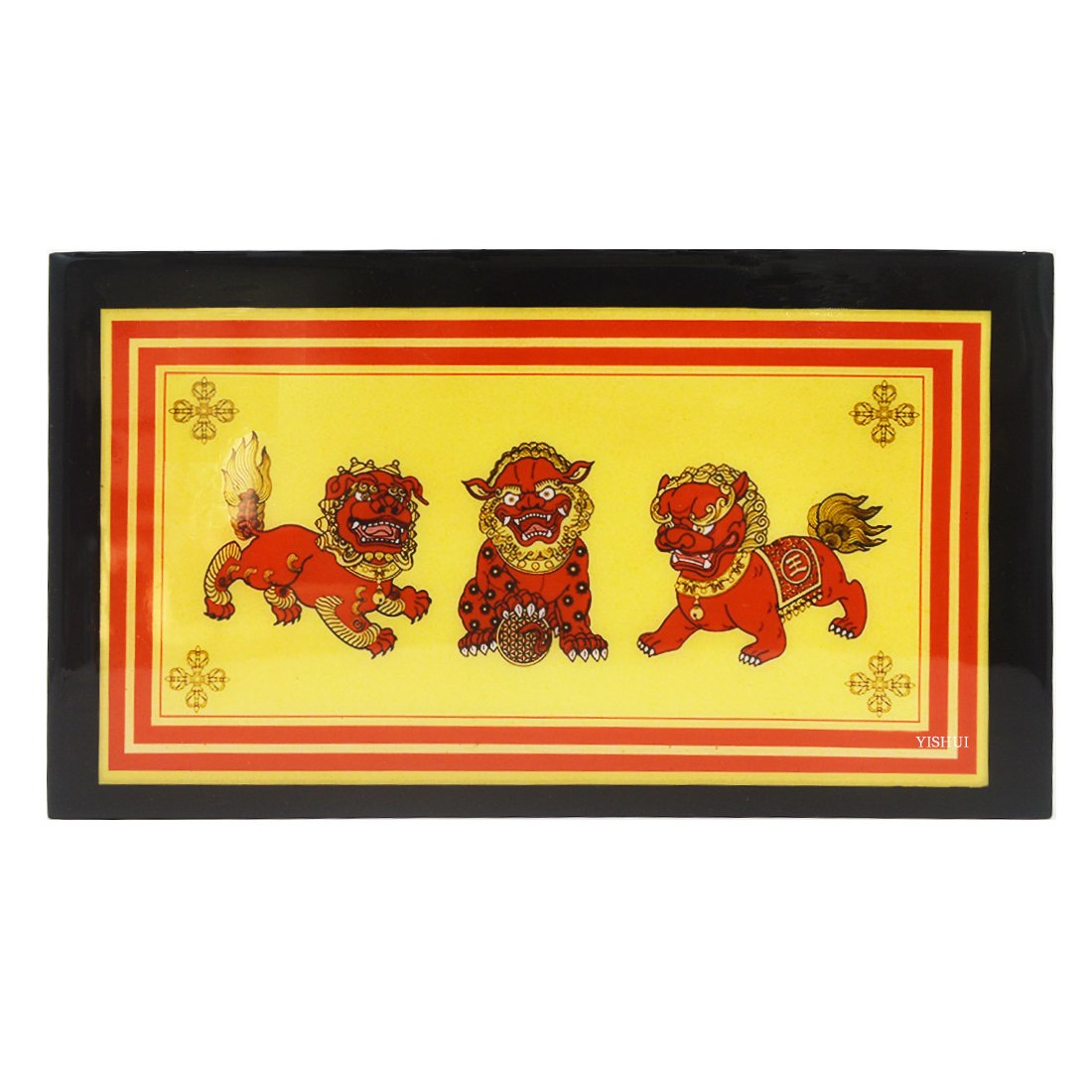 イスイ Yishui W Fengshuisale赤い紐ブレスレットw3378 B0795lmf3k 風水3つのライオンズプラーク18 風水基本アイテム お試し価格 Rumble Media